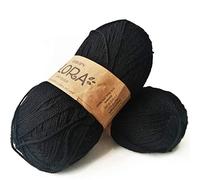 65% laine 35% alpaga, Gouttes Flora, 1 ou Superfine, Poids des doigts, 4 plis, 1,8 oz 230 verges par pelote 06 Noir