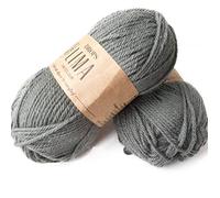 65 % laine et 35 % alpaga pour tricoter et crocheter, 3 ou léger, peigné, poids DK, gouttes Lima, 1,8 oz 109 verges par pelote Vert mousse 7810.