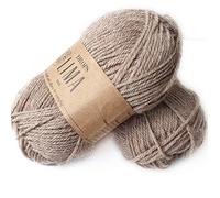 65 % laine et 35 % laine d'alpaga pour le tricot et le crochet, 3 ou léger, peigné, DK Weight, Drops Lima, 51 g, 109 m par pelote (0619 Beige)