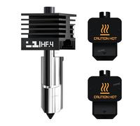 65 mm³/s Max Volumetric Speed High Flow H2D 0,4 mm Hardened Hotend Steel Kit d'extrudeuse de rechange (1 douille en silicone supplémentaire), vitesse d'impression rapide, pour Bambu Lab H2D ACE Pro