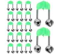 65 Pièces Cloche D'alerte à Pêche de Nuit, Clip-on, ABS | Double Sonnette, Alarme Sonore Puissante, pour Débutants et Carpistes, Embout de Canne, Pêche du Bord
