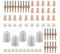 65 Pièces PT31 Consommables Plasma Decoupeur Plasma Parkside Cut 30 40 50 Consommables de Découpeuse Plasma Accessoire