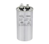 65 uF 65 MFD 450 VAC 50/60 Hz CBB65B Condensateur de démarrage rond pour démarrage du moteur de ventilateur de l'unité de climatisation ou de la pompe de piscine ou du condensateur d'air