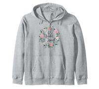 65 Years Loved Men Women Floral 65 Year Old 65th Birthday Sweat à Capuche