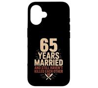 65 Years of Marriage & Still Haven't Killed Each Other Coque pour iPhone 16