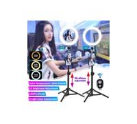 6500K 120Pcs Led Light Ring avec trépied Dimmable Studio Avec miroir de maquillage