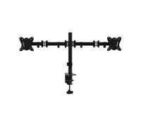 Soporte Table à deux bras Affichage 2 écrans 13-27 Bras inclinable et pivotant sur 360º max. Vesa 100x100 Jusqu'à 8 kg