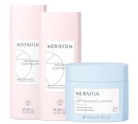 650ml KERASILK Coffret lissant (shampoing 250 ml + après-shampoing 200 ml + masque 200 ml)