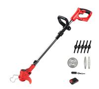 650W Tondeuse à Gazon et Coupe Bordure sans Fil,21V Tondeuse à Gazon Domestique sans Fil Petite Maison Rechargeable Nouvelle Tondeuse à Gazon avec Cour d'herbe Portable Multifonction (1 Batterie)