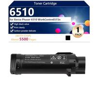 6510 Cartouche de Toner pour Xerox Phaser 6510 WorkCentre 6515n Imprimantes, pour Établissements Scolaires, Hôpitaux et Banques, 5500 Pages,Black-1 Pack