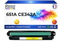 651A CE342A Toner Jaune Compatible pour HP 16000 Pages