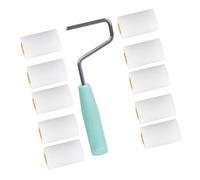 652F Reusable Sponge Roller Set with Finger Support 10 Brushes Foam Paint Roller Cleaning Equipment 2 Inches