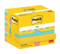 [653-12-BEA] Post-it Boite de 12 Bloc-note Adhésif Repositionnable 51 x 38 mm...