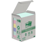 [653-1GB-N] Post-it Bloc-note adhésif Recycling, 38 x 51 mm, 6 couleurs