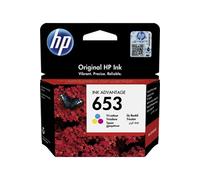 HP Cartouche d’encre Ink Advantage trois couleurs 653 authentique