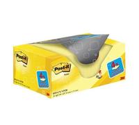 Post-it Notes Autocollantes, Pack Promo de 16 Blocs + 4 GRATUITS, 100 Feuilles par Bloc, 38 mm x 51 mm, Jaune Canari - Feuillets Super Adhésifs pour Prise de Notes, Listes de Tâches et Rappels