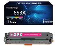 653A Remplacement de Cartouche de Toner pour HP 653A CE410A CE411A CE413A CE412A pour HP LaserJet Pro 200 Couleur MFP M276nw M276n M251n M251nw CM1312 CP1215 CP1515N CP1518NI CP1525N,M-1 Pack