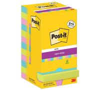 [654-SSCOS-P8+4] Post-it Bloc-note adhésif Super Sticky Notes, 76 x 76 mm Tur...
