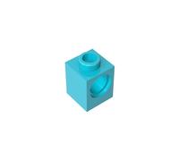 6541 Technologie Brique Technic 1x1 avec Trou 50 Pièces GDS-622 Compatible avec Lego Briques de Construction Couleur:Azzurro Medio 322