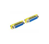 DeLOCK 65483 changeur de genre de câble Sub-D 25 Bleu, Argent, Jaune