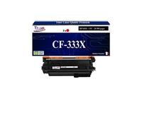 - 654X Toner compatible avec CF333X Magenta compatible avec HP Color LaserJet Enterprise M650, M651dn, M651n, M651x, M651xhm
