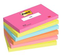 [655-6-POP] Post-it Bloc-note adhésif Notes, 127 x 76 mm, Poptimistic