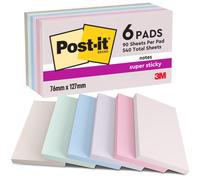 [655-6SS-SOUL] Post-it Pack 6 Bloc-note adhésif Super Sticky Notes 127 x 76 m...