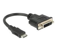[65564] Delock Adaptateur HDMI mini C -> DVI(24+1) M / F 20 cm noir