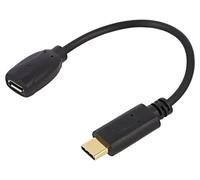 DeLOCK 65578 câble USB USB 2.0 0,15 m USB C Micro-USB B Noir