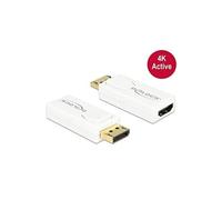 Delock - Adaptateur vidéo - DisplayPort mâle pour HDMI femelle - blanc - support 4K