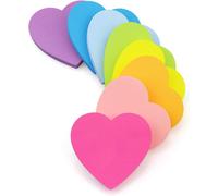 656 Pièces Note Autocollant,Pour Écrire,8 Couleurs Feuilles Forme De Coeur Auto-Adhésif Couleur Notes Adhésives,Listes De Choses À Faire Et Rappels Repositionnable,Pour L'école,La