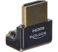 DeLock Adaptateur HDMI A 65662 – Mâle/Femelle coudé 90° 4K Métal – Noir