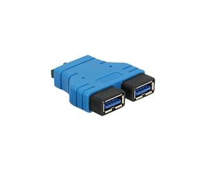 [65670] Delock Adaptateur USB3.0 vers 2 USB Type A