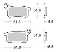Sbs Offroad 783si Carbon Sintered Brake Pads Doré