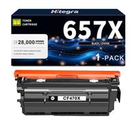 657X CF470X Cartouche de toner noir de remplacement pour HP 657X Toner compatible avec Color Enterprise MFP M681dh M681f M681 Flow MFP M681f M681z M682z Imprimante laser 657 toners, 1 pack noir pour