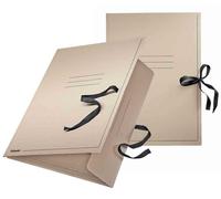 [6585-10] Esselte Lot de 10 Cartons à dessins, format A2, avec cordons, gris