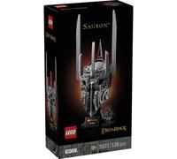 LEGO Icons Le Seigneur des Anneaux : Le Casque de Sauron - Maquette pour Adulte - Décoration avec l'anneau Unique & Minifigurine Collector - Idée Cadeau DIY pour Fans de la Saga 11373