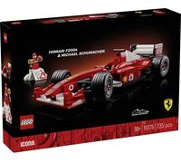 LEGO Icons Ferrari F2004 et Michael Schumacher - Maquette de Voiture F1 Adulte - Décoration - Moteur V10 & Minifigurine Collector de Pilote - Cadeau Formule 1 DIY pour Fans de Sport Automobile 11375