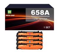 658A Cartouche De Toner Compatible for HP M751dn M751n | W2000A W2001A W2002A W2003A 658A Cartouches de Toner de remplacement for M751dn M751n, avec puce, 7000/ 6000 pages(4 colors)