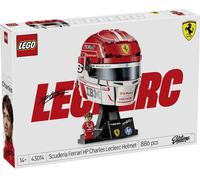 LEGO Editions Scuderia Ferrari HP Casque de Charles Leclerc - Produit F1 - Maquette avec Minifigurine Collector - Décoration Intérieure - Cadeau pour Garçon dès 14 ans et Adulte Fan d'Automobile 43014