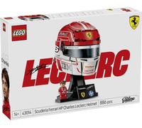 LEGO Editions Scuderia Ferrari HP Casque de Charles Leclerc - Produit F1 - Maquette avec Minifigurine Collector - Décoration Intérieure - Cadeau pour Garçon dès 14 ans et Adulte Fan d'Automobile 43014
