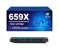 659A 659X Cartouche De Toner Compatible avec Les Imprimantes pour HP M856dn M776dn M776z M776zs, Haut Rendement W2010X W2011X W2012X W2013X,Cyan-1 Pack
