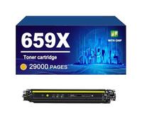659A 659X Cartouche De Toner Compatible avec Les Imprimantes pour HP M856dn M776dn M776z M776zs, Haut Rendement W2010X W2011X W2012X W2013X,Yellow-1 Pack