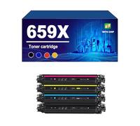659A 659X Cartouche De Toner Compatible avec Les Imprimantes pour HP M856dn M776dn M776z M776zs, Haut Rendement W2010X W2011X W2012X W2013X,4 Colors-1 Set
