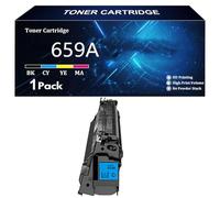 659A Cartouche de Toner Compatible pour HP 659A W2010A W2011A W2012A W2013A pour HP Color LaserJet Enterprise M856dn 856x MFP M776dn M776z M776zs Imprimantes avec Puce,C-1 Pack
