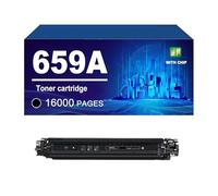 659A W2010A W2011A W2012A W2013A Cartouche De Toner avec Puce Compatible avec Les Imprimantes pour HP Color Laserjet EBTERPISE M856dn M776dn M776z M776zs, Haut Rendement,Black-1 Pack