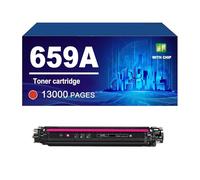 659A W2010A W2011A W2012A W2013A Cartouche De Toner avec Puce Compatible avec Les Imprimantes pour HP Color Laserjet EBTERPISE M856dn M776dn M776z M776zs, Haut Rendement,Magenta-1 Pack