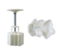 65g matière plastique moules à gâteau de lune timbres à gâteau de lune gadgets de bricolage en forme de poisson rouge pour le festival de la mi-automne outils de pâtisserie professionnels