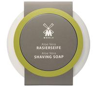 Mühle Savon de rasage Aloe Vera - Bol en porcelaine blanc 65 g - Peaux sensibles