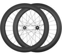 65MM,Ensemble De Roues De Vélo De Route en Fibre De Carbone 700C Hauteur 28/32/35/38/42/45/50/55/60/65MM Axe Traversant Frein À Disque Center Lock pour Cassette 8/9/10/11/12 Vitesses